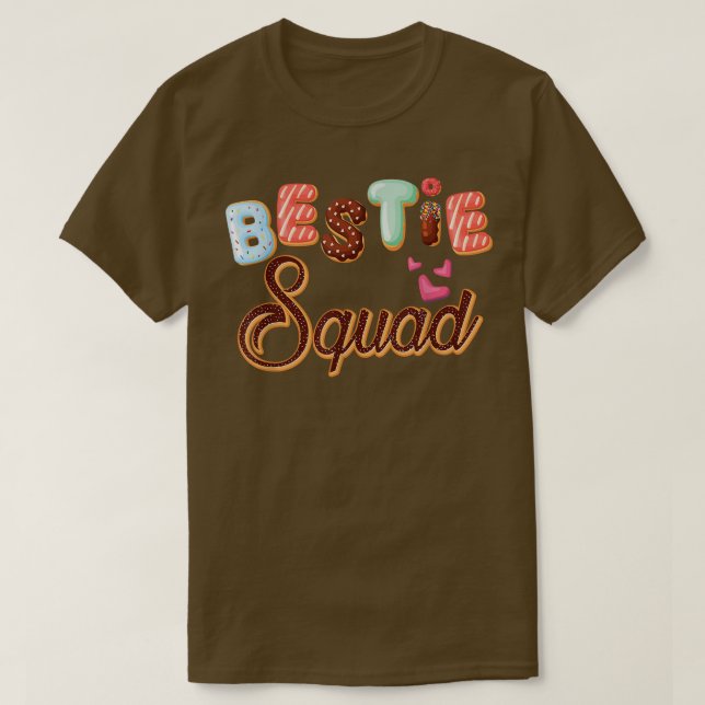 T-shirt Donut Bestie Squad Correspondance de l'équipage de (Design devant)