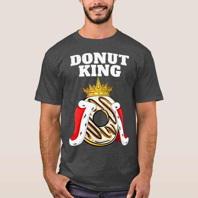 T-shirt Donut King Doughnut Drôle Amour Donut Mignonne (Devant)
