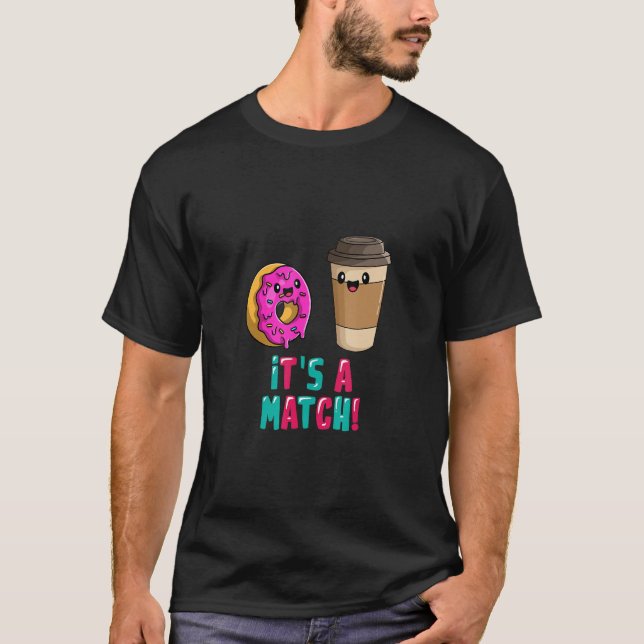 T-shirt Donut Match I Donut Squad I Bagel Coffee Pastry (Devant)