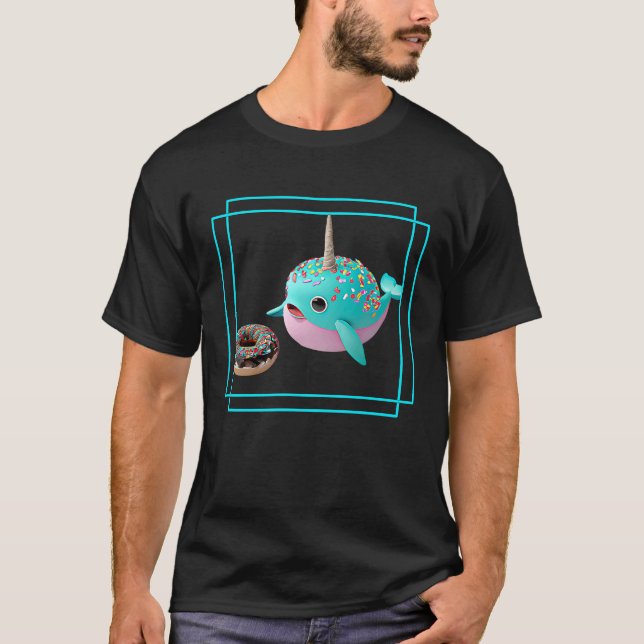 T-shirt Donut Narwhal (Devant)