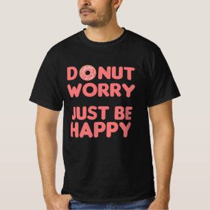 T-shirt Donut Pun Drôle Nourriture Ravissante Rose