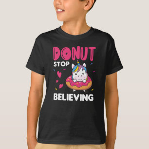 T-shirt Donut Unicorn Pun Unicornes colorées Donuts