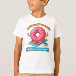 T-shirt Donut Worry Be Happy – Mindful Treat Tee