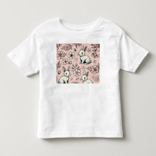 T-shirt Doodle Bunny Floral Cuisine & Cosy Sprin
