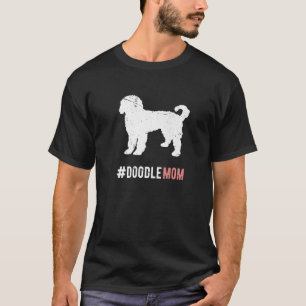 T-shirt Doodle Chien Maman Cadeau Pour Femmes Funny Golden