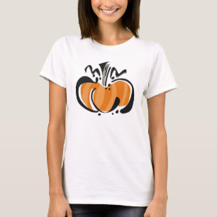 T-shirt Doodle citrouille