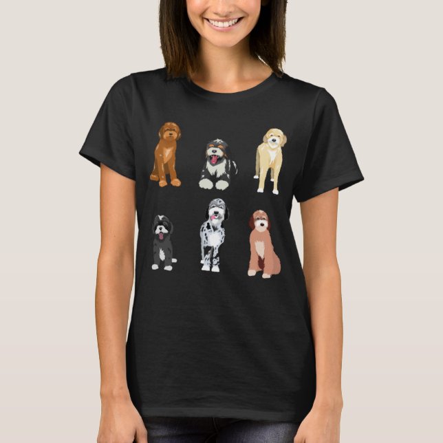 T-shirt Doodle Dog  Cute Doodle Breeds (Devant)