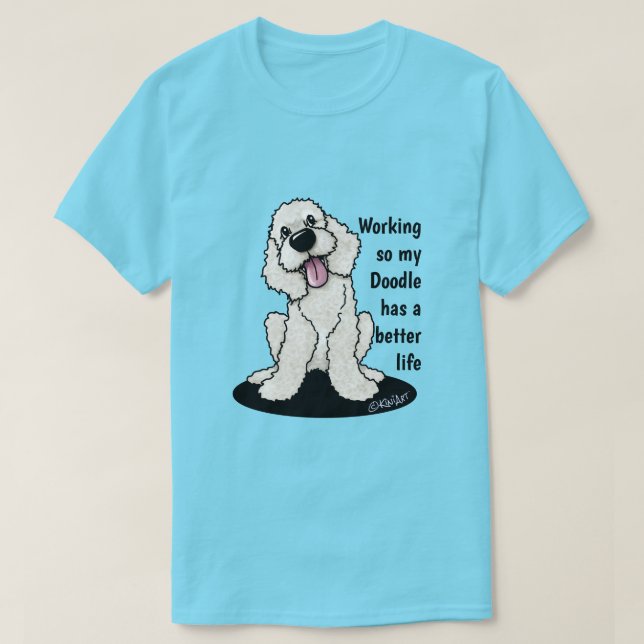 T-shirt Doodle Dog KiniArt (Design devant)
