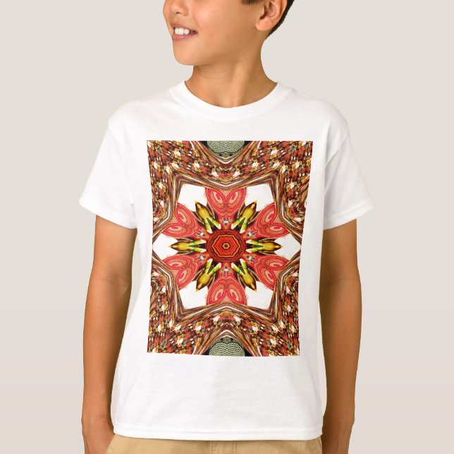 T-shirt Doodle Floral Art Imprimer (Devant)