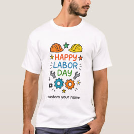 T-shirt Doodle Fun Fête du Travail