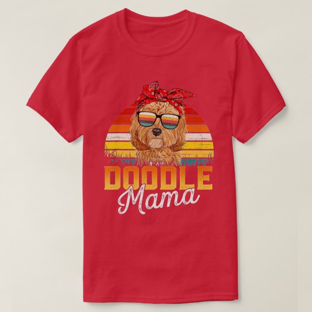 T-shirt Doodle Mama Best Goldendoodle Maman Ever Da de la  (Design devant)