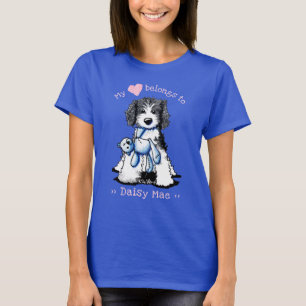 T-shirt Doodle Mon cœur appartient à