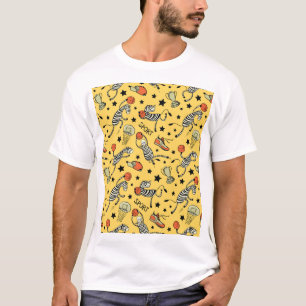 T-shirt Doodles de Courtside : Zebra Basketball Fantasia