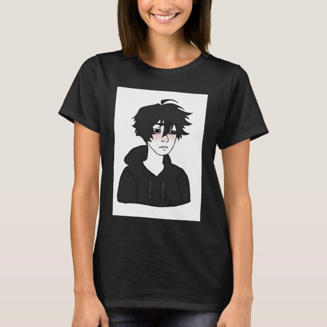 T-shirt Doomer Guy E Boy Sent Wojak Meme (Devant)