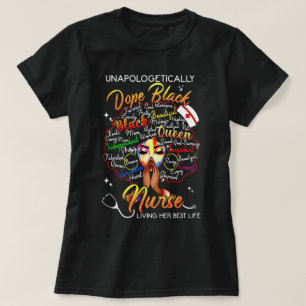 T-shirt Dope Noir Infirmière Praticien Rn A...