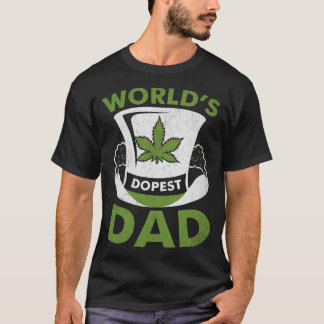 T-shirt Dopes-Papa-Cannabis-Weed-TShirt