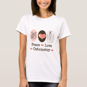 T-shirt d'optométriste d'optométrie d'amour de