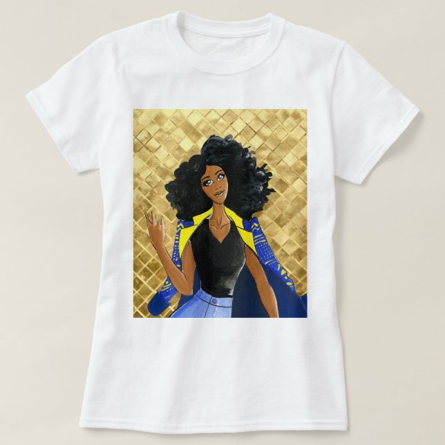 T-shirt d'or de "aube" de sigma (Design devant)