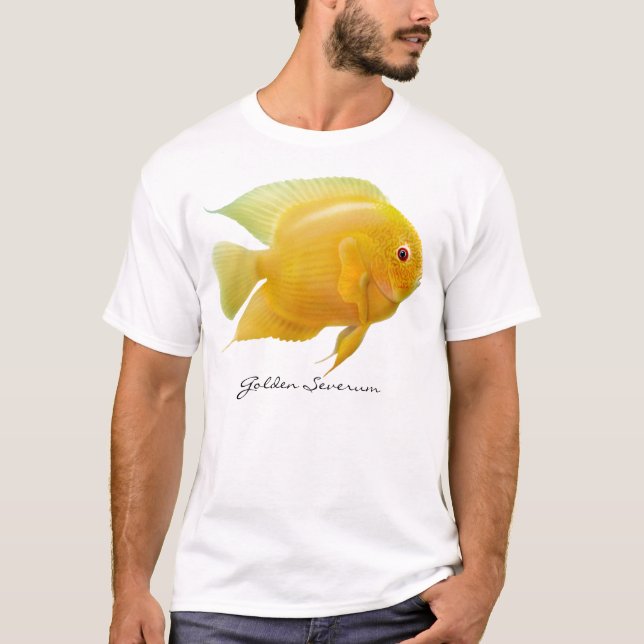 T-shirt d'or de Cichlid de Severum (Devant)