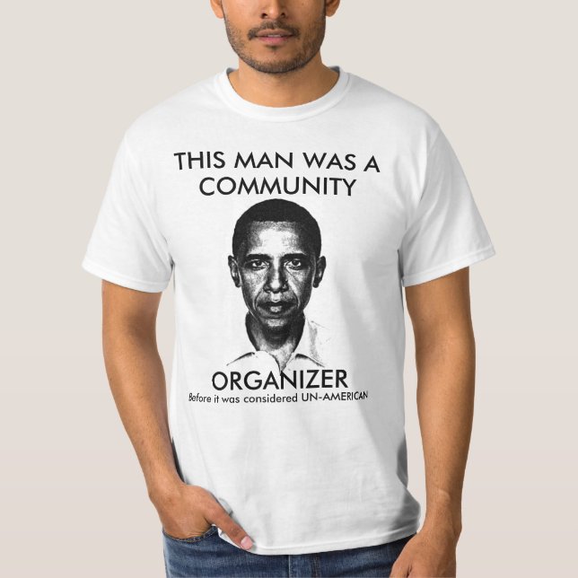 T-SHIRT D'ORGANISATEUR DE LA COMMUNAUTÉ D'OBAMA (Devant)
