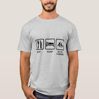 T-SHIRT DORMIR ALLER À LOURDES