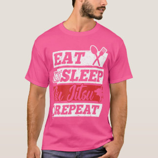 T-shirt Dormir brésilien Jiu Jitsu Répéter - Jiu Jitsu F