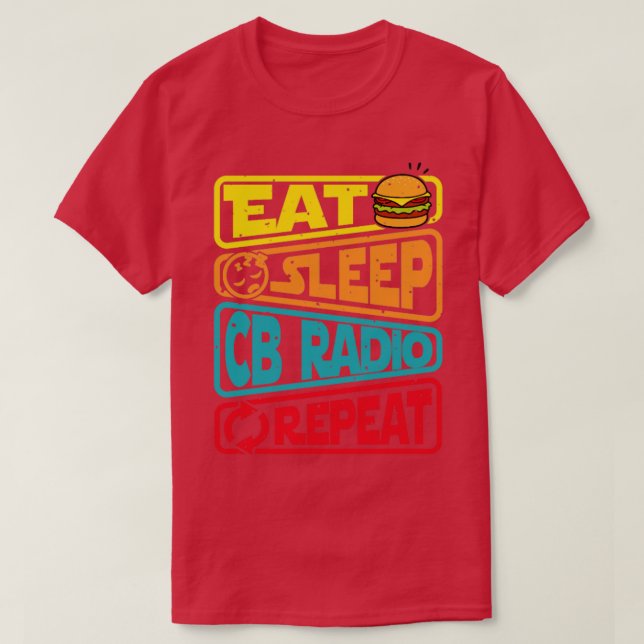 T-shirt Dormir CB Répétition radio (Design devant)