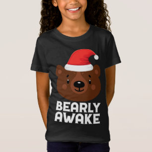 T-Shirt Dormir drôle Laze Bearly réveiller Brown Ours Chri