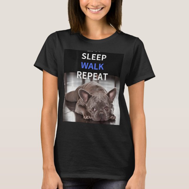 T-shirt DORMIR MARCHER RÉPÉTER Bulldog Back Logo Short Sle (Devant)