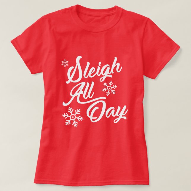 T-SHIRT DORMIR TOUTE LA JOURNÉE CADEAU DE NOËL (Design devant)