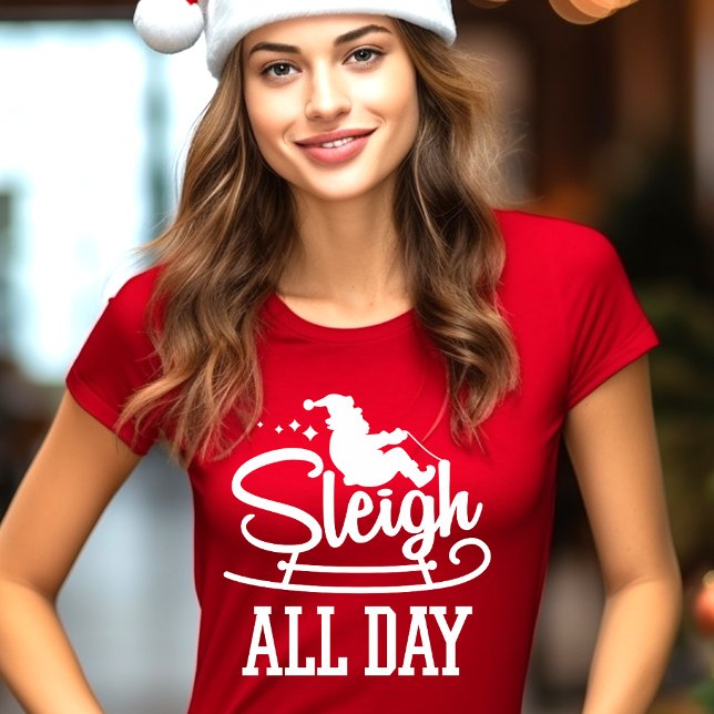 T-shirt Dormir toute la journée Drôle Noël (Créateur téléchargé)