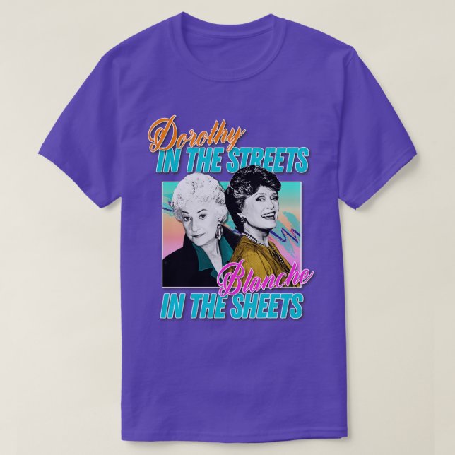 T-shirt Dorothy Dans Les Rues Blanche Dans Le Graphique De (Design devant)