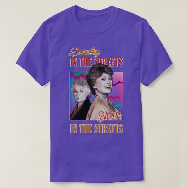 T-shirt Dorothy Dans Les Rues Blanche Dans Les Feuilles 2  (Design devant)