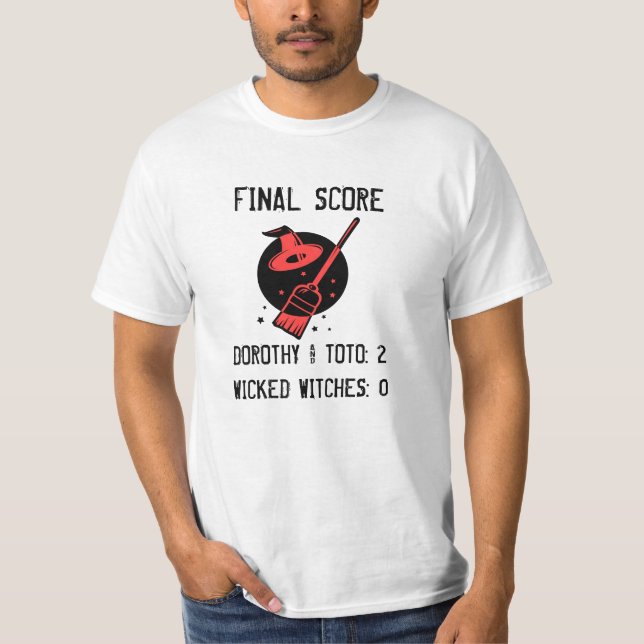 T-shirt Dorothy et Toto 2, sorcières 0 (Devant)