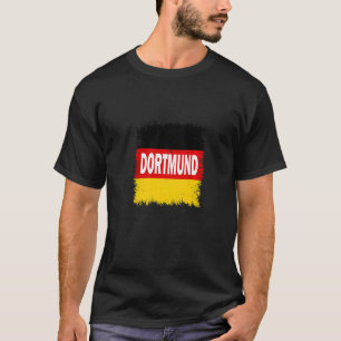 T-shirt Dortmund Allemagne avec drapeau allemand