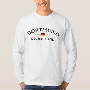 T-shirt Dortmund Deutschland Coordonnées Allemand