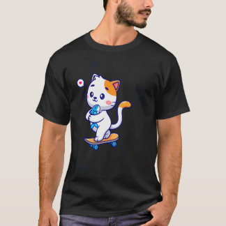T-shirt Dory drôle chat nage dell