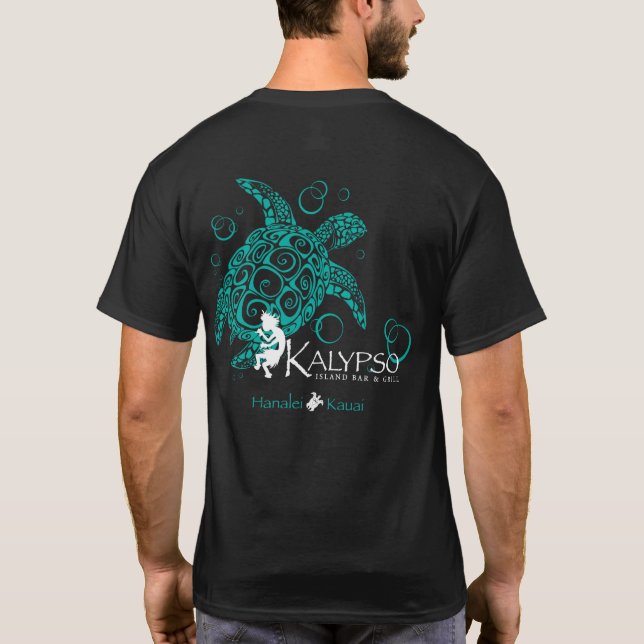 T-shirt Dos avant de tortue de mer d'îles hawaïennes de (Dos)