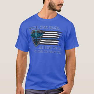 T-shirt Dos Bleu Ou Il N'Y Aura Personne Pour Vous Souteni