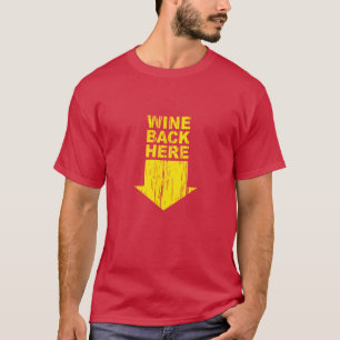 T-shirt Dos de vin ici