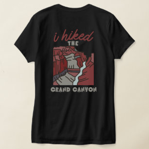T-shirt dos & front j'ai randonné le grand canyon drôle ra