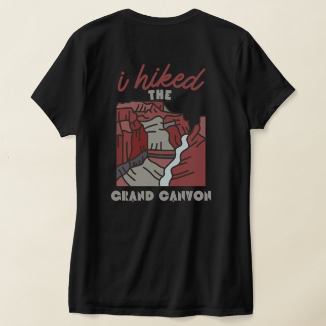 T-shirt dos & front j'ai randonné le grand canyon drôle ra (Couchage Retour)