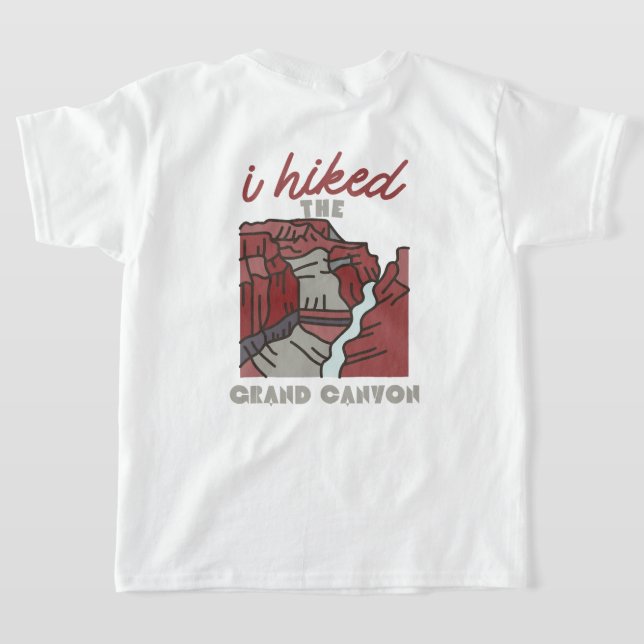 T-shirt dos & front j'ai randonné le grand canyon drôle ra (Couchage Retour)