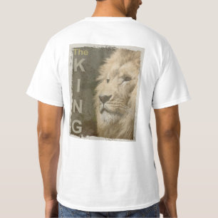 T-shirt Dos Moderne Imprimer Lion Face Top Modèles Mens