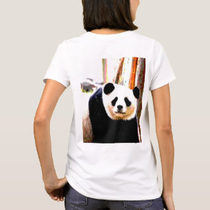 T-shirt Dos personnalisé Imprimer Porte de Panda tendance 
