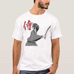 T-shirt Dos SAMOURAÏ de manga : combat Japon
