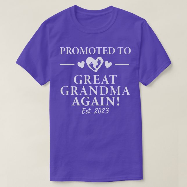 T-shirt Doted To Great Grandma A (Design devant)