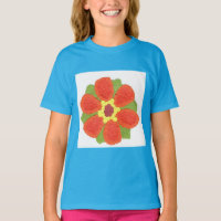 Dotty Flower Girls' American Apparel Raglan