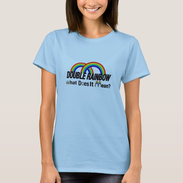T-shirt double arc-en-ciel - que signifie-t-il ? (Devant)