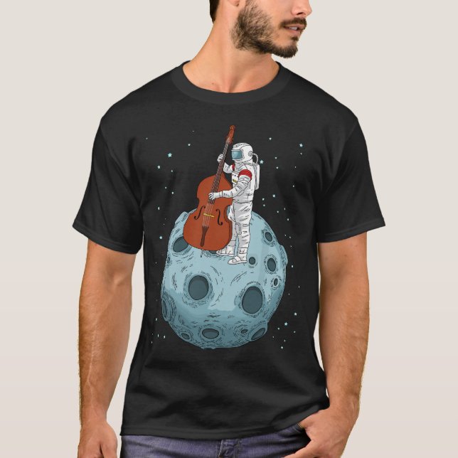 T-shirt Double Bass Contrabass Jazz Music Cadeaux Hors-Dro (Devant)